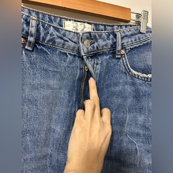 NWT Free People Dakota Straight Leg Jean in Indigo Blue - Picture 4 of 12